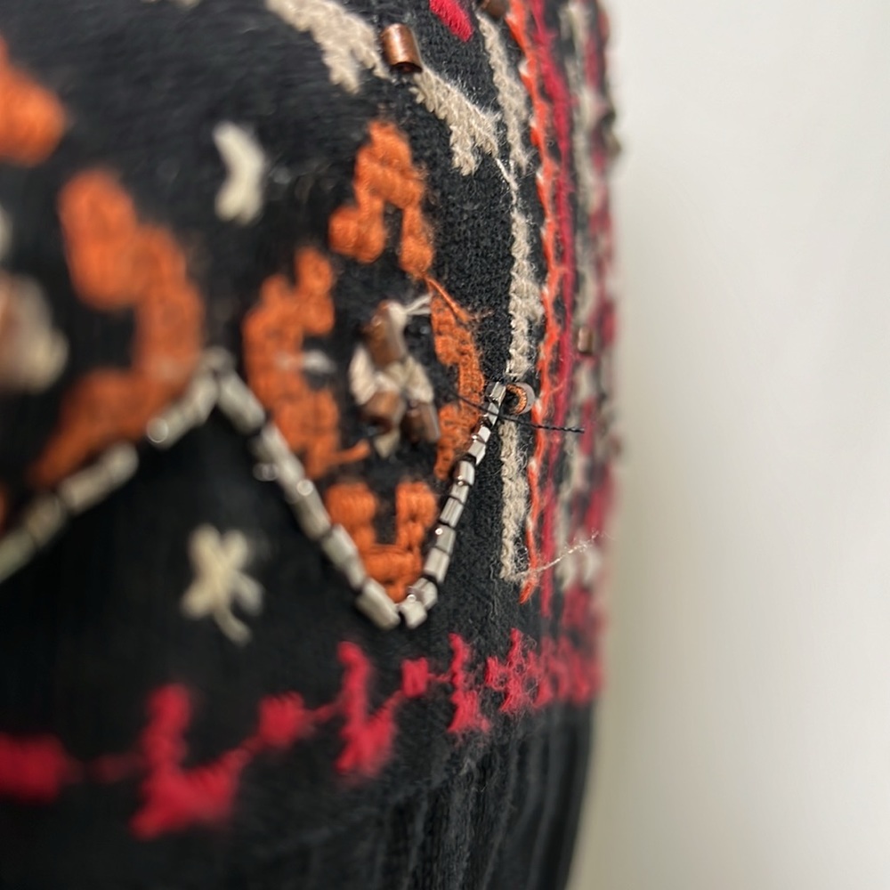 Ecote Aztec Beaded Boho Multicolor Patterned Blaz… - image 7